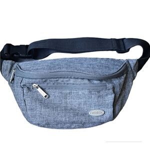 Entchin Grey Fanny/Sling Bag with 4 zip Pockets